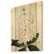 Designart - Vintage White Orchid III - Traditional Print on Natural Pine Wood